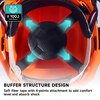 Forest Helmets & Face Shield Protection Hat M-5009 Orange