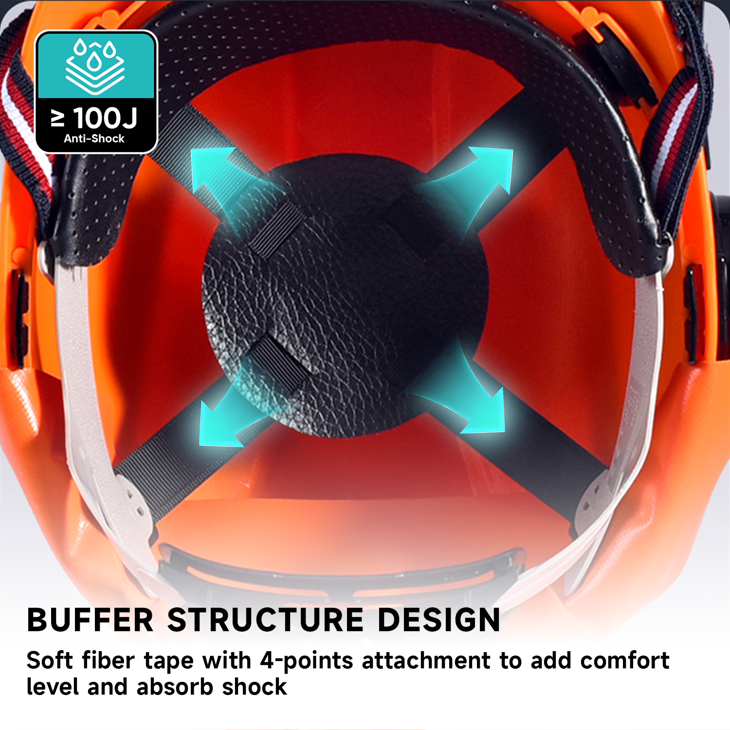 Forest Helmets & Face Shield Protection Hat M-5009 Orange