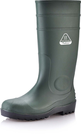 Waterproof PVC Safety Boots W-6037 Green