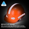  Manufacturing Earmuffs Construction Safety Helmet Abs CE Approved Safety Helmets W-018 Orange