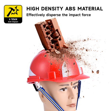Red Safety Helmet for Construction W-036