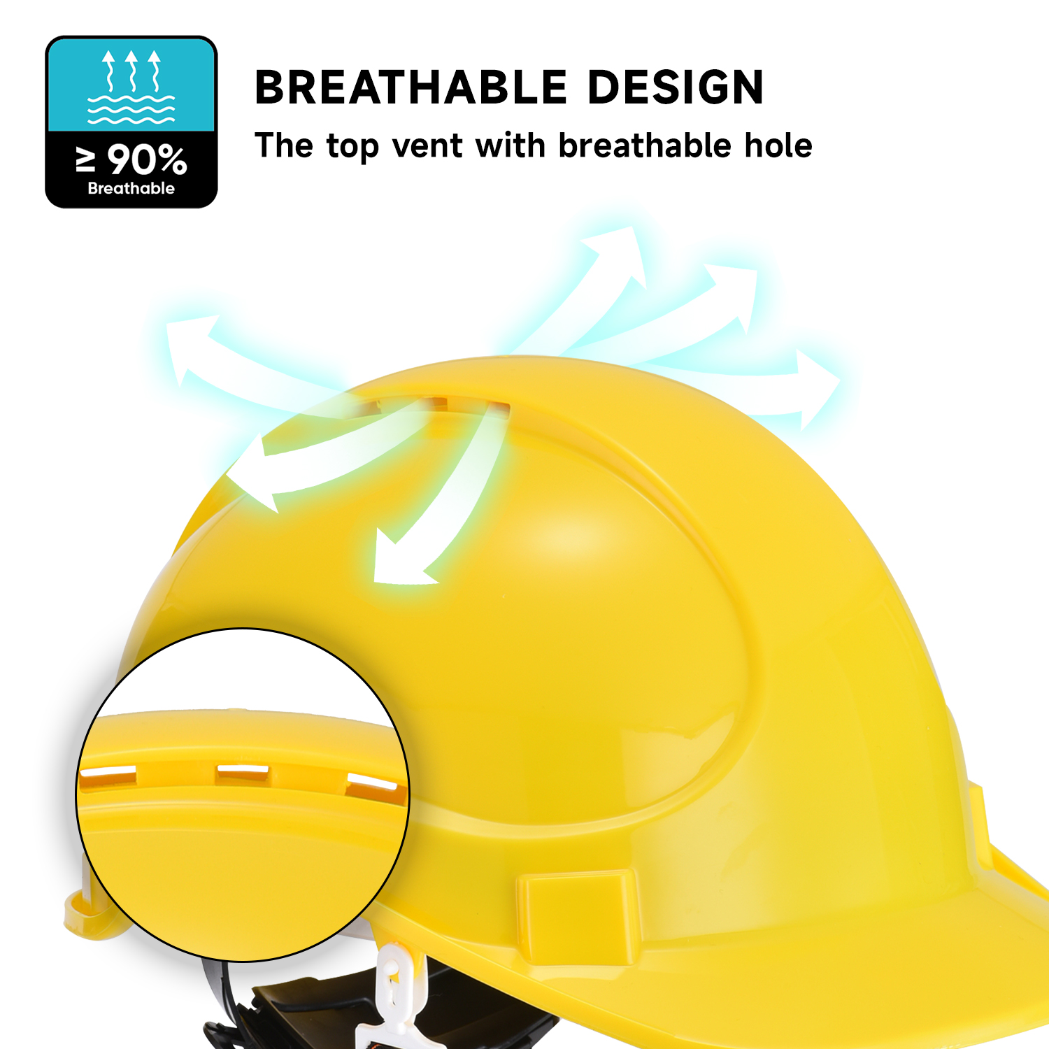 CE Approved Safety Helmets W-018 Yellow