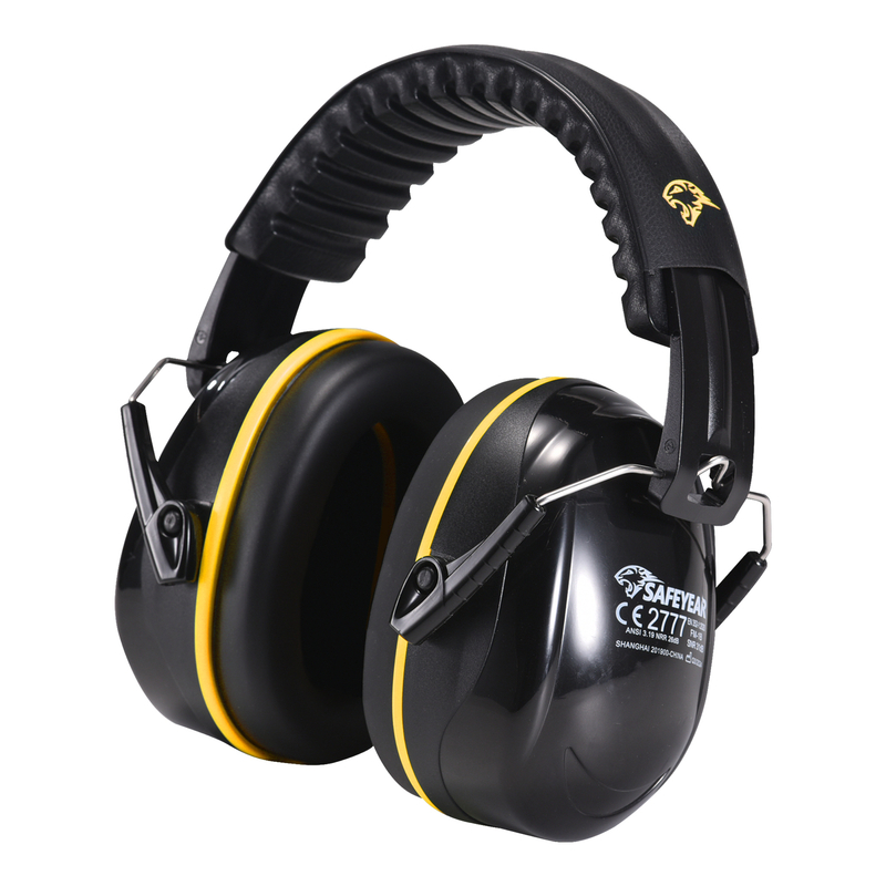ABS Hearing Protection Ear Muffs Protective Ear Muffs Ready Stock FM-1B Yellow