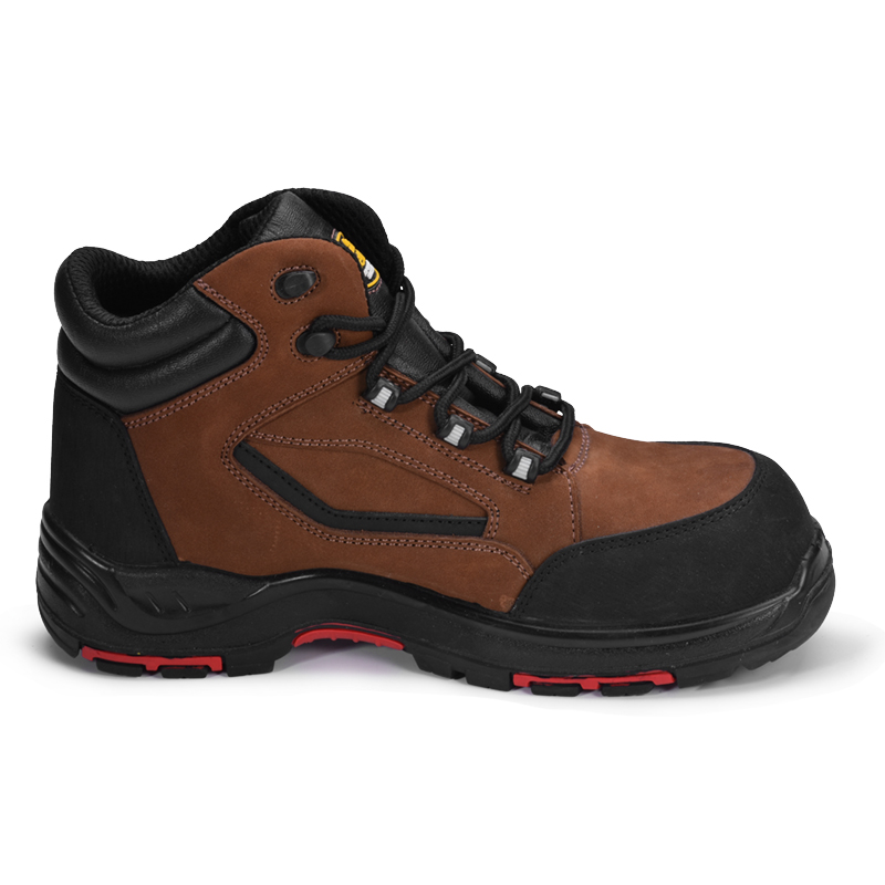 Slip Resistant Outdoor Safety Toe Insulated Mid Work Boots for Women