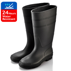 PVC Rain Gum Boots W-6036 Black