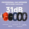 ABS Hearing Protection Ear Muffs Protective Ear Muffs Ready Stock FM-1B Red