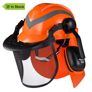 Forest Helmets With Face Shield M-5009 Orange
