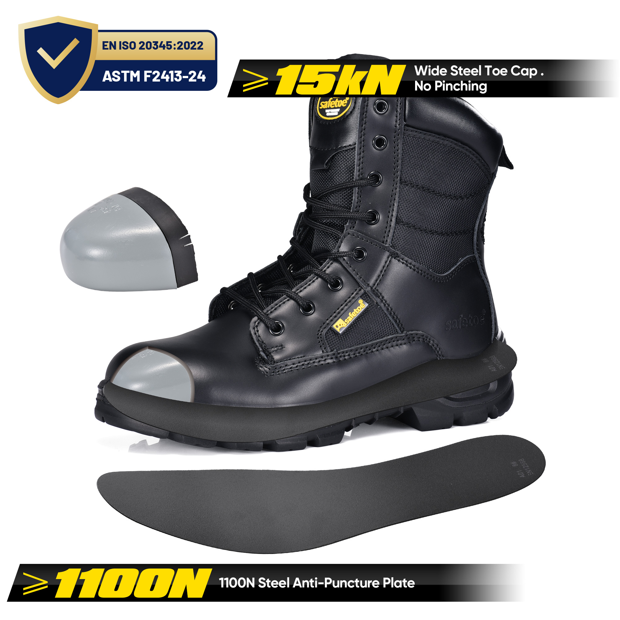 Military Design Work Boots H-9438