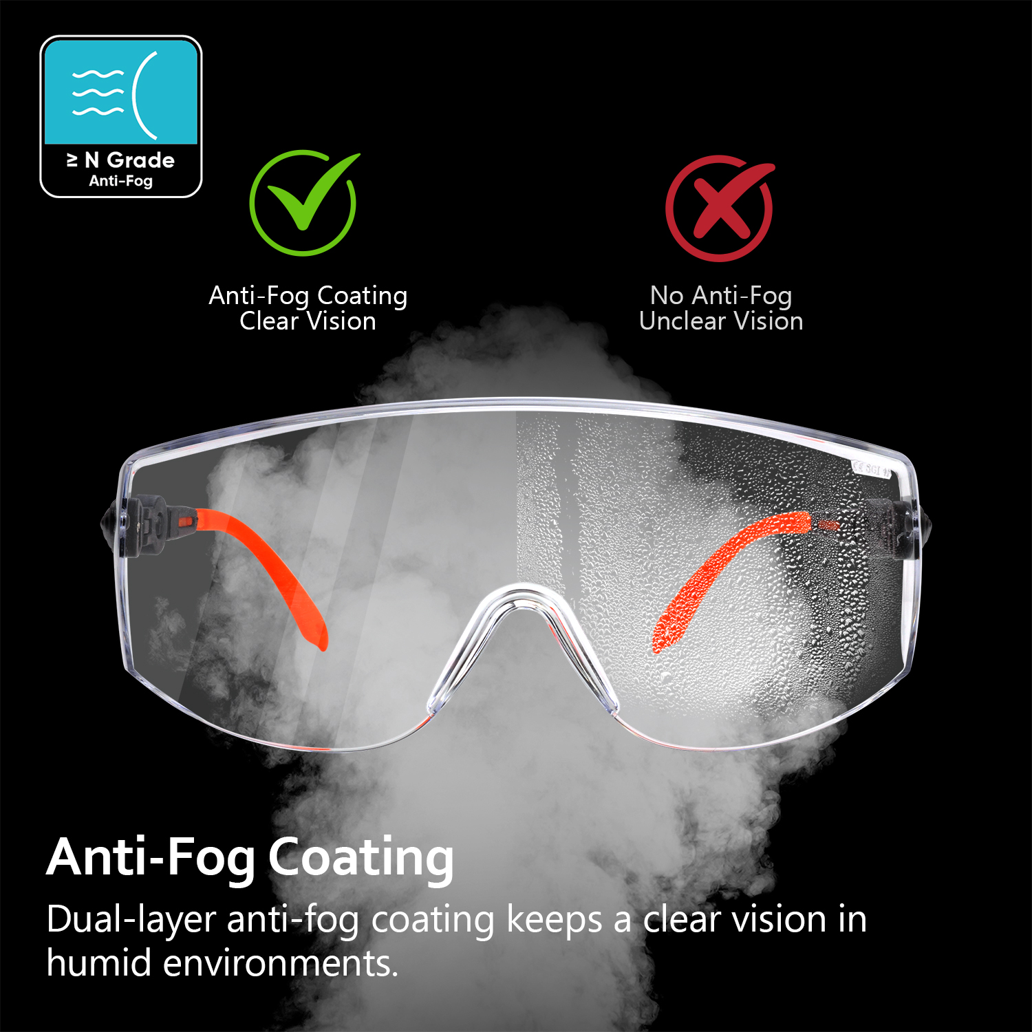 Over Glasses Worker Safety Goggles SG009