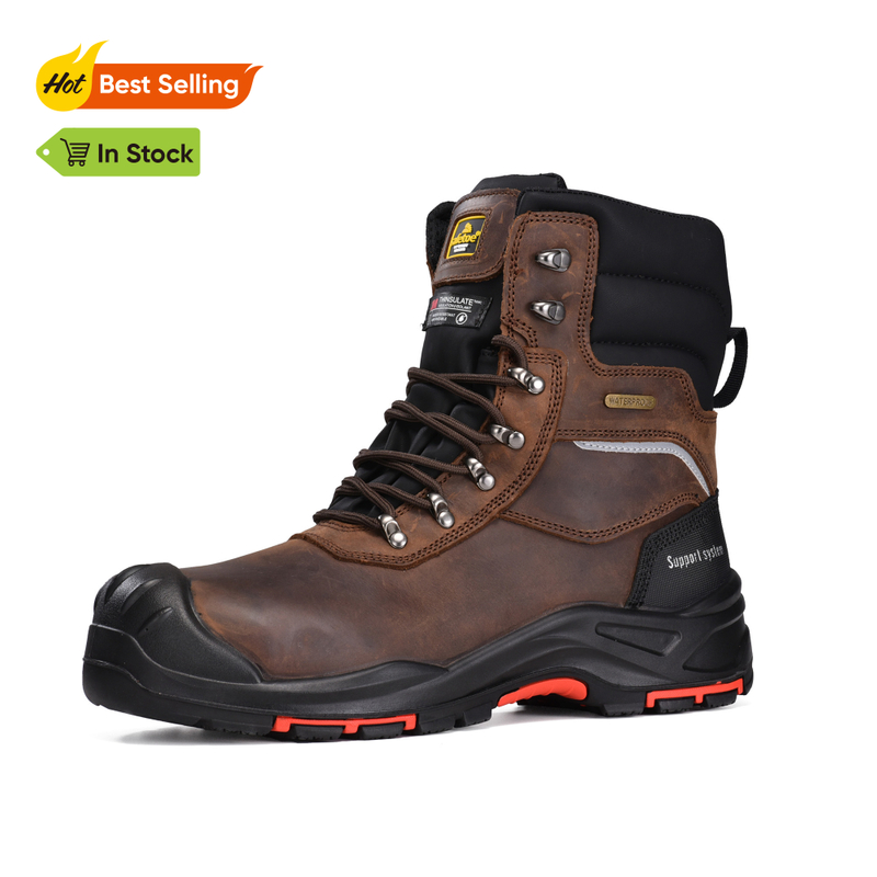 Mens Warm Safety Boots Oil Resistant Work Boots Waterproof H-9552