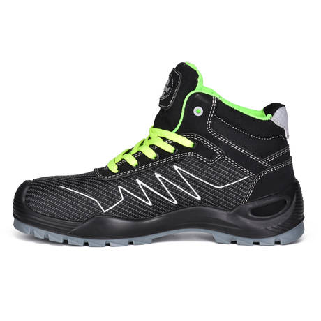 Breathable Light Weight Sports Style Fabric Safety Shoes For Men-M-8576 Green