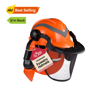 Forest Helmets & Face Shield Protection Hat M-5009 Orange