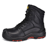 Composite Toe Water Resistant Heavy Duty Work Boots H-9537 Black