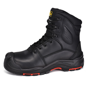 Composite Toe Water Resistant Heavy Duty Work Boots H-9537 Black