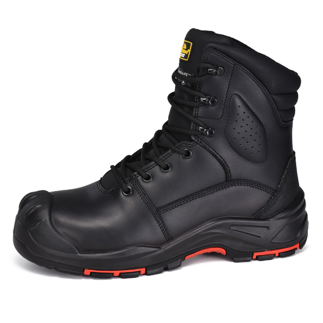 Composite Toe Water Resistant Heavy Duty Work Boots H-9537 Black