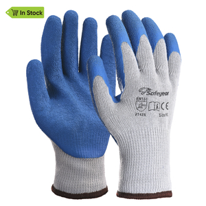 Latex Coated Safety Work Gloves LY-3013 Blue