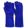 Welder Leather Work Gloves S-H24 Blue