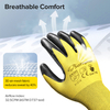 Nitrile Coated Safety Work Gloves N1552 Yellow
