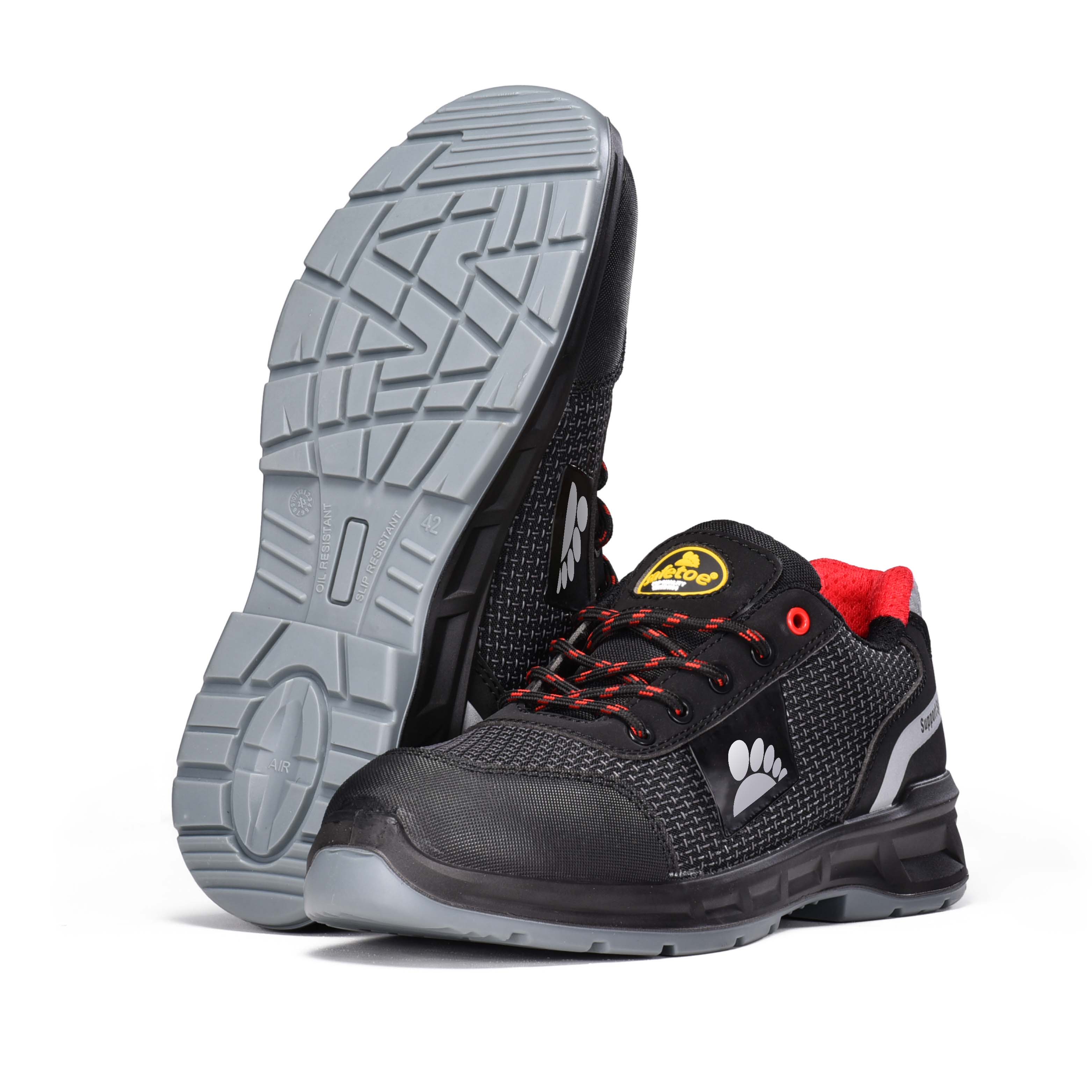 Light Weight PU-TEK S1P Safety Shoes with Composite Toe & Kevlar Plate L-7512