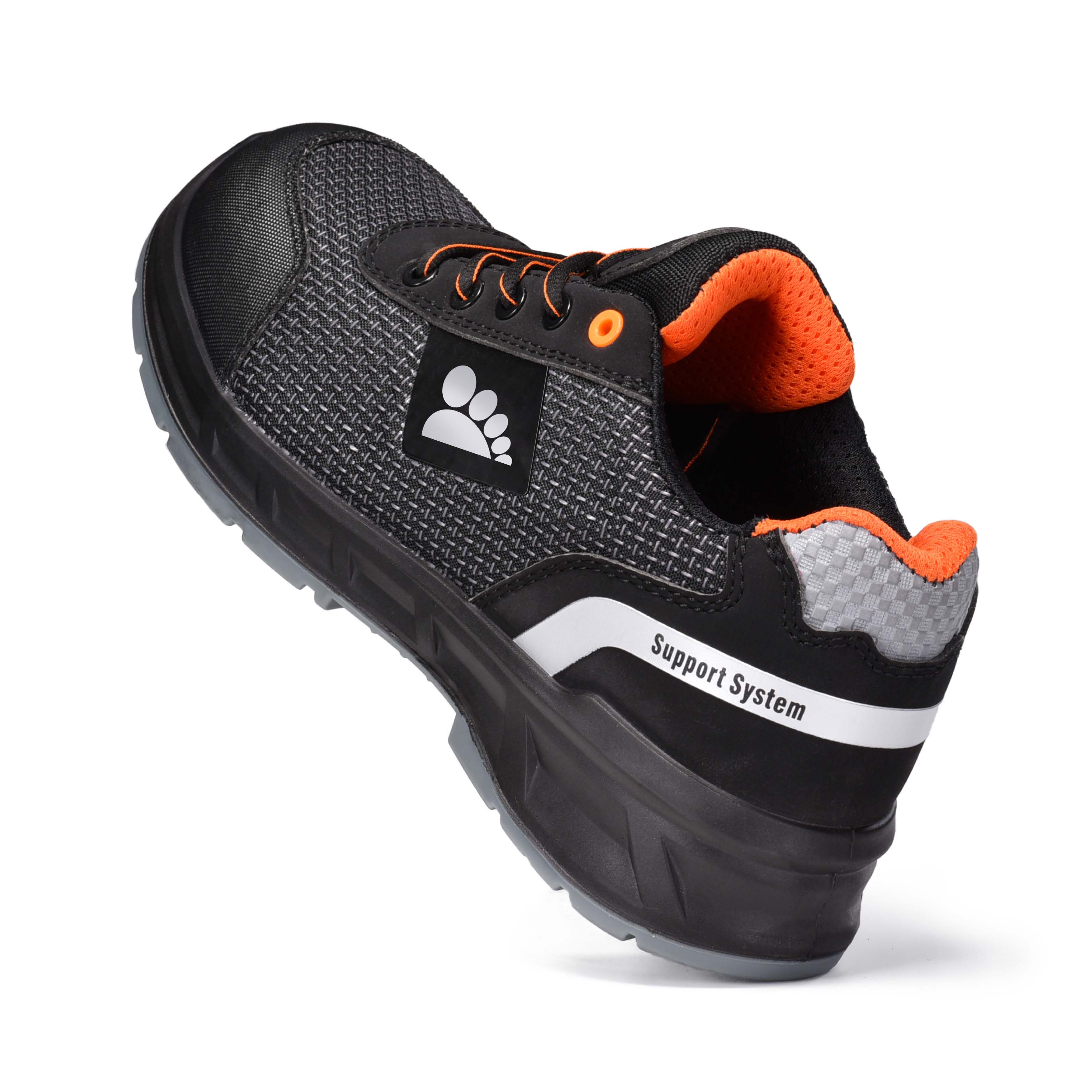 Light Weight S1P Work Footwear with Composite Toe & Kevlar Plate L-7512 Orange