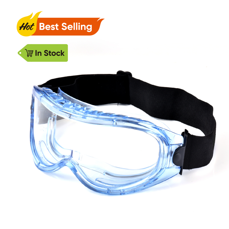 Overglasses Clear Safety Goggles SG007 Blue