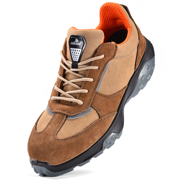 New Design Breathable Safety Shoes L-7508 Antelope Brown