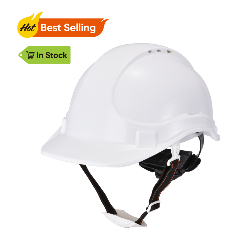 Construction Hard Hat Helmets W-018 White