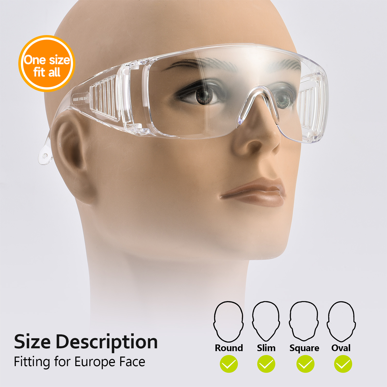 OTG Safety Glasses That Fit Over Prescription Glasses | ANSI Z87.1 & EN166