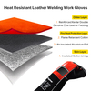 Leather Welding Gloves for MIG/TIG | Heat Protection (EN 407) FL-1023