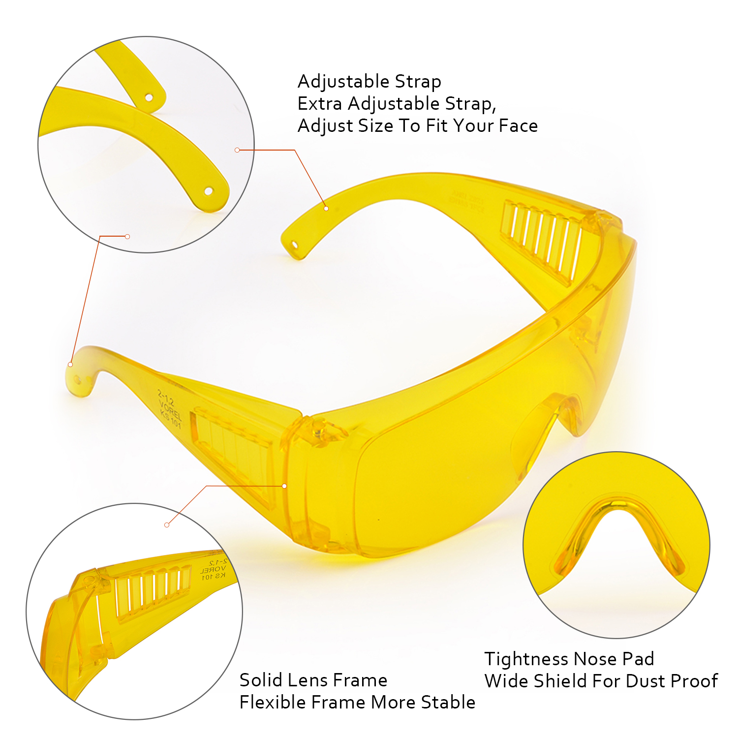 OTG Safety Glasses That Fit Over Prescription Glasses | ANSI Z87.1 & EN166