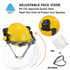 Vented Safety Helmet with Face Shield Visor
