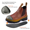 Brown Color Chelsea Work Boots M-8025 