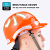 Adjustable Rotary Knob Work Helmets W-018 Orange