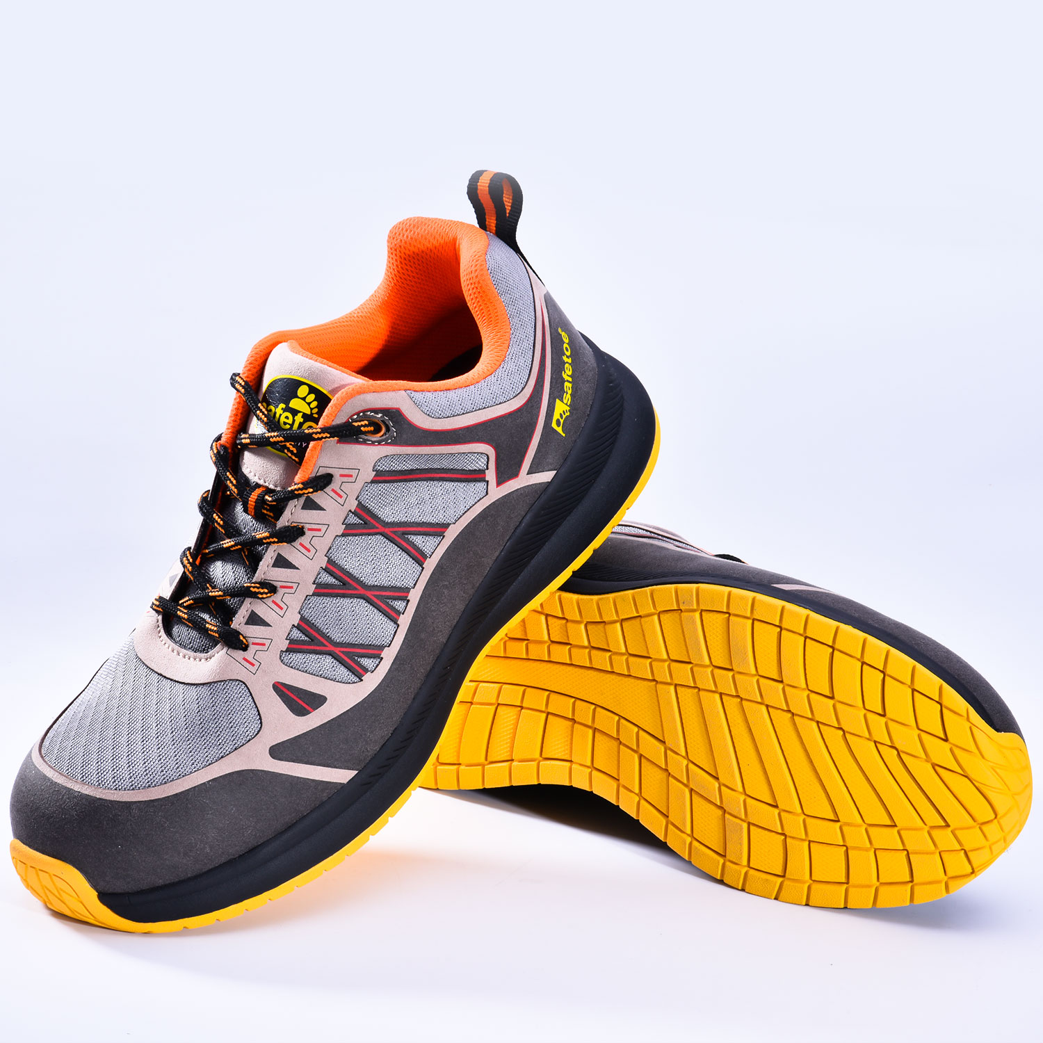Industrial Sports Safety Shoes L-7392 Yellow