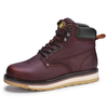 Traditional Lace-Up Wedge Work Boots M-8076