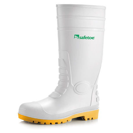 Heavy Duty Rain Boots W-6038 White
