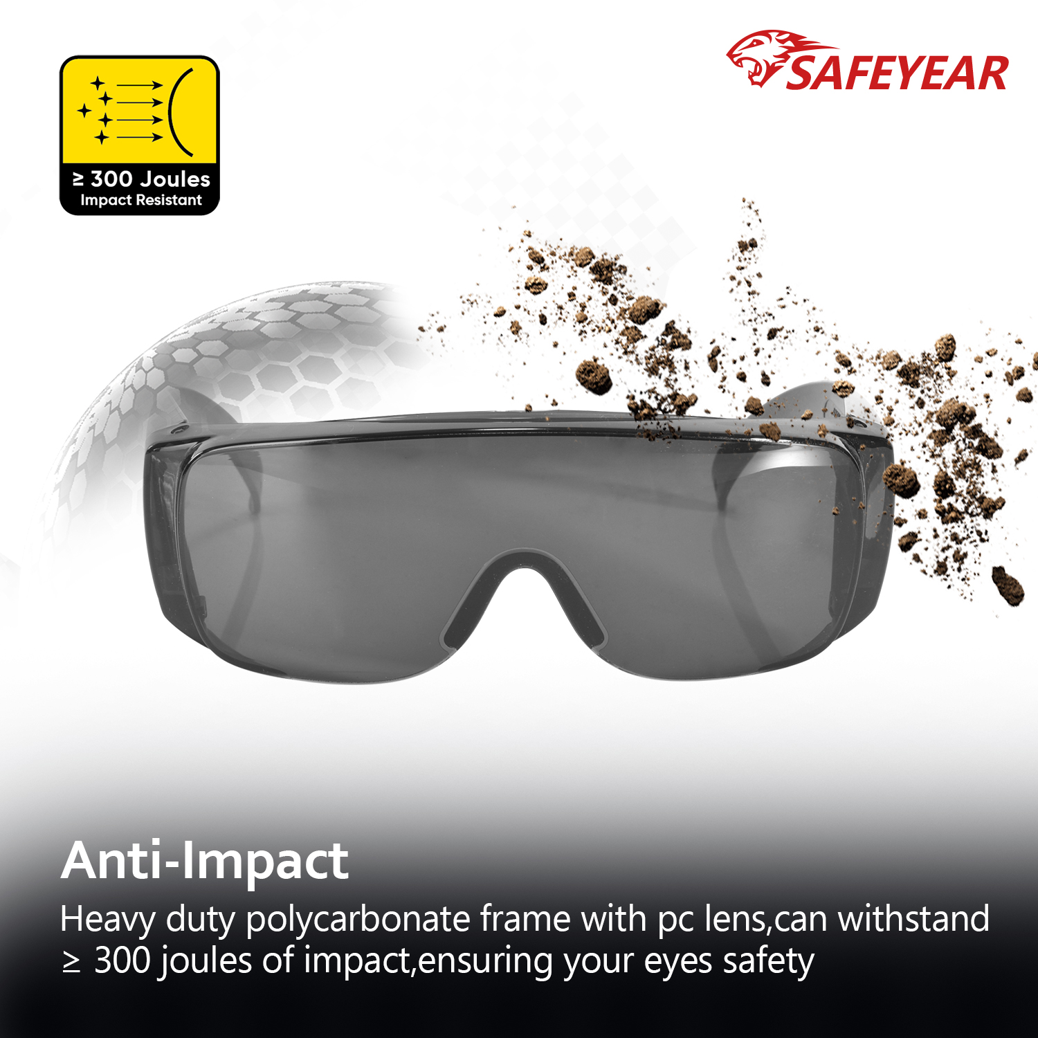 Polycabonate Safety Goggles SG035 Black