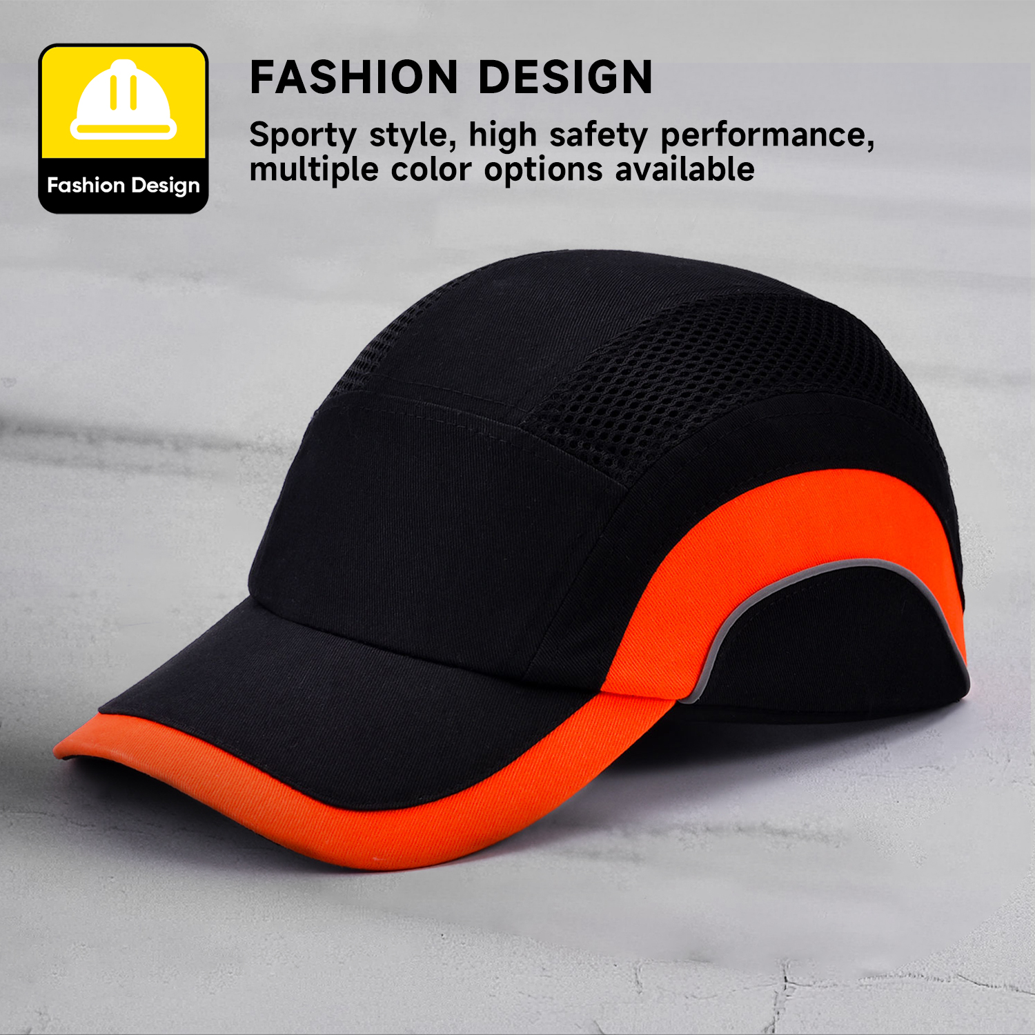 Athletic Sport Safety Cap WH001 Dark Orange