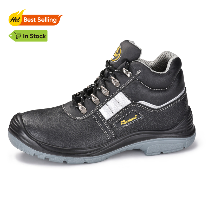 VortiGard™ Stainless Steel Plate Site Black Protective Work Boots M-8027