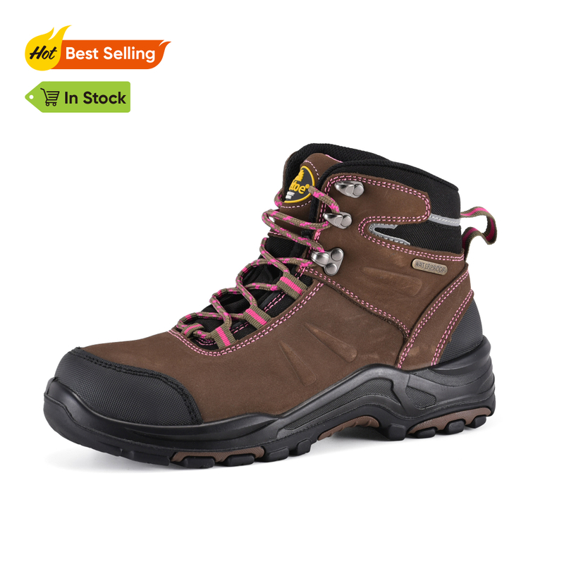 Waterproof & Slip Resistant Womens Work Boots with Composite Toe M-8553