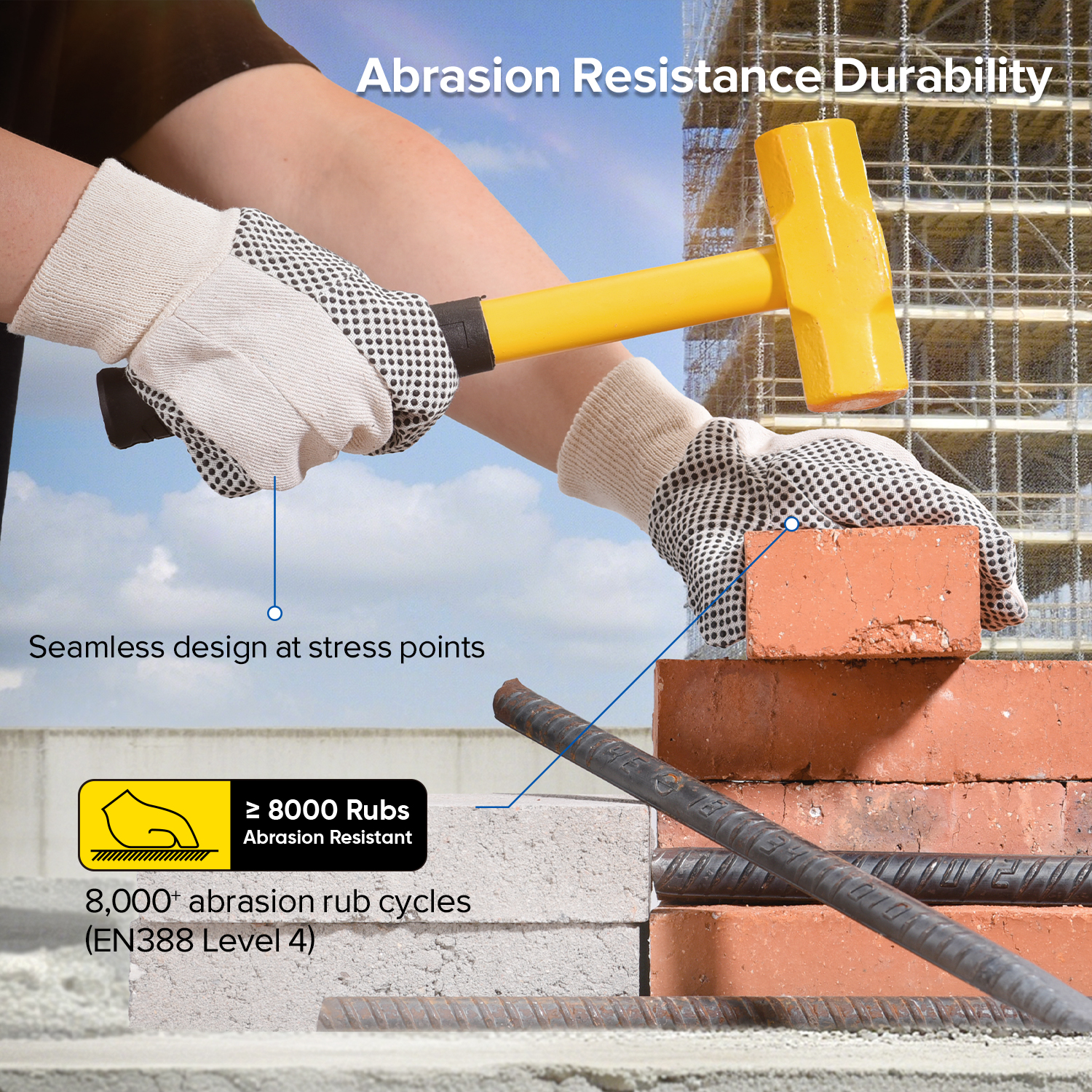 PVC Dotted Protective Work Gloves FL-5519A