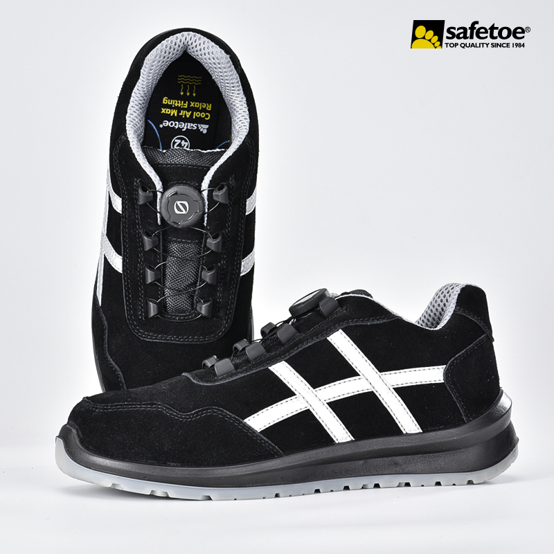 Sporty Metal Free S1P Safety Shoes with Twist Lock System L-7329