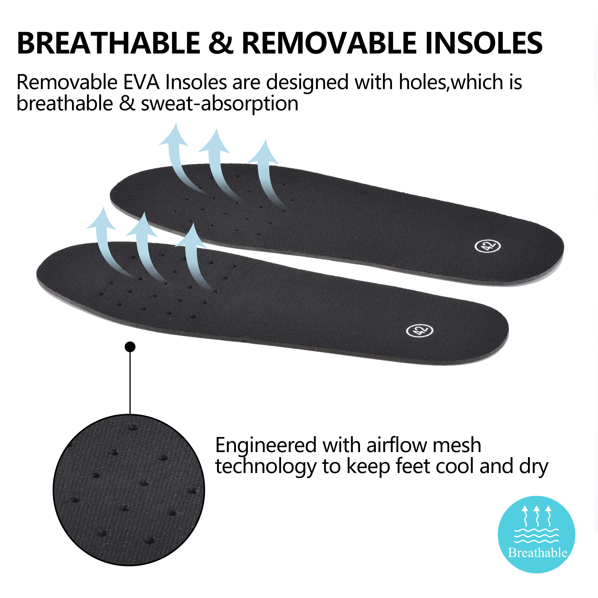 Occupational Wellington Boots – Waterproof PVC Work Rain Boots for Cleaning & Wet Environments White