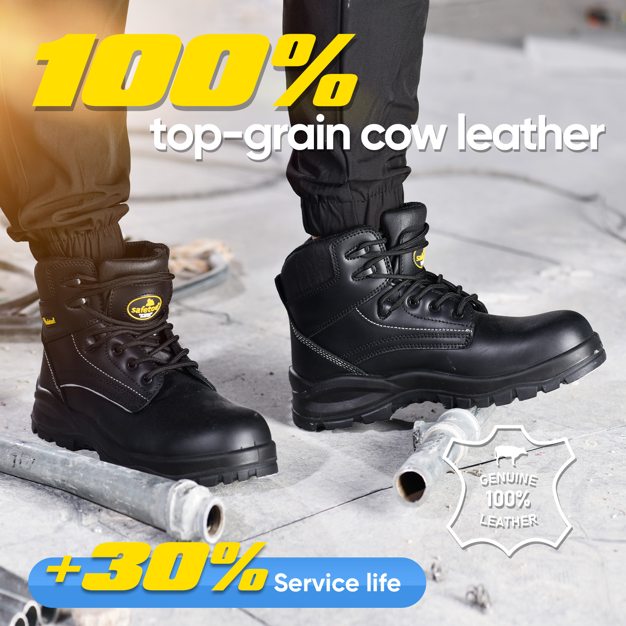 Best EH Rated Electrical Hazard LG Ladder-Grip Outsole Work Boots M-8356RBLG VoltLock