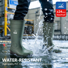 S5 Safety Wellington Boots with Steel Toe – Waterproof PVC Boots W-6037 Green AquaPioneer