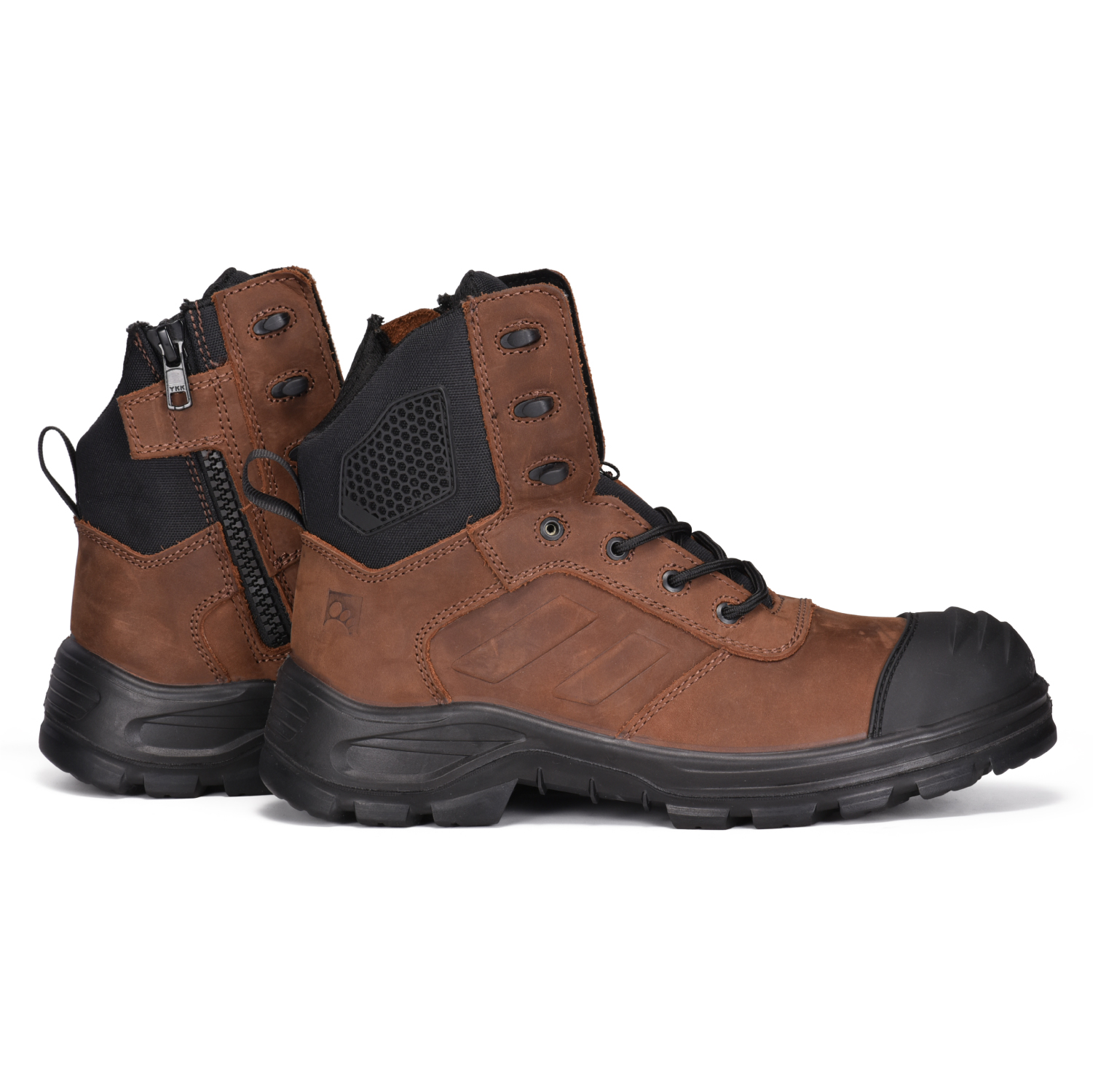  Composite Toe Safety Work Boots Waterproof Membrane M-8577 Brown