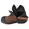 High Quality Zip Design Nubuck Cow Leatther Construction Work Boots M-8578 Brown