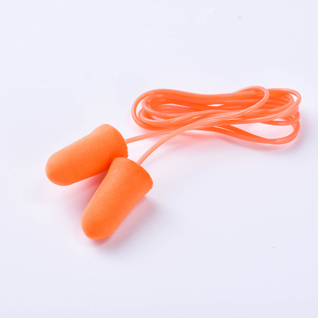 Bell Type Hearing Safety Earplugs EC-1005A-C With String