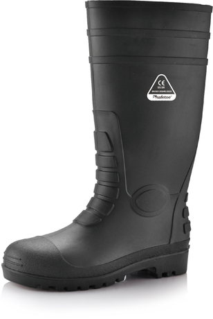 Waterproof Rubber Gum Boots W-6038 Black