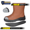 Buliders Safety Boots with Steel Toe CE Approved Brown Safety Shoes-H-9430 Brown